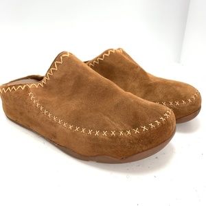 Fitflop Women's Tan Suede Clog Mules
